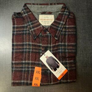 Original Weatherproof Vintage Since 1948 Men's XXL Red Long Sleeve Pliad